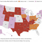 Abortion rights map